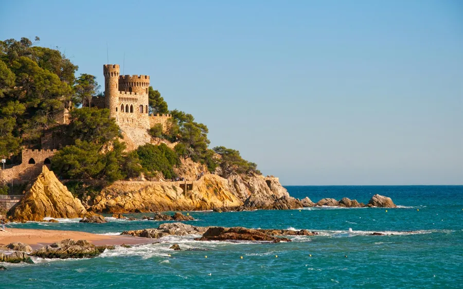 The castle headland at Tossa de Mar on the Costa Brava